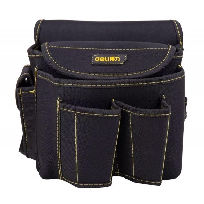 DELI εργαλειοθήκη μέσης DL-P4, υφασμάτινη, 22x14x20cm, μαύρη DELI εργαλειοθήκη μέσης DL-P4, υφασμάτινη, 22x14x20cm, μαύρη