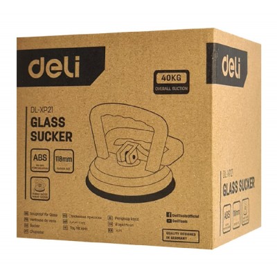 DELI βεντούζα τζαμιών DL-XP21 με ικανότητα συγκράτησης 40kg, μονή, 118mm DELI βεντούζα τζαμιών DL-XP21 με ικανότητα συγκράτησης 40kg, μονή, 118mm