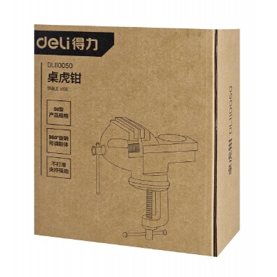 DELI επιτραπέζιος σφιγκτήρας DL110050 με μέγιστο άνοιγμα 60mm, μαύρος DELI επιτραπέζιος σφιγκτήρας DL110050 με μέγιστο άνοιγμα 60mm, μαύρος