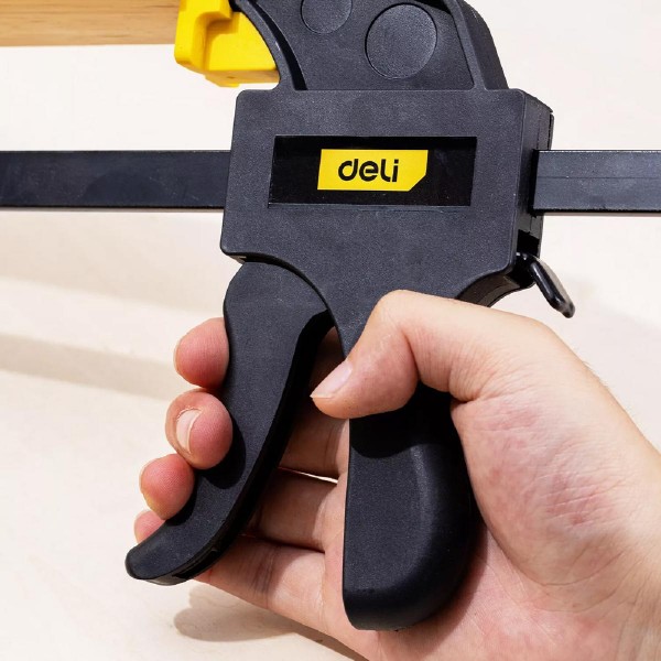 DELI σφιγκτήρας σκανδάλης DL110136 με μέγιστο άνοιγμα 900mm, μαύρος DELI σφιγκτήρας σκανδάλης DL110136 με μέγιστο άνοιγμα 900mm, μαύρος