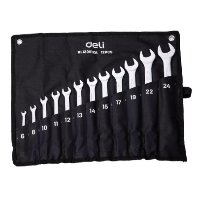 DELI σετ γερμανοπολύγωνα κλειδιά DL130012A, 6-24mm, 12τμχ DELI σετ γερμανοπολύγωνα κλειδιά DL130012A, 6-24mm, 12τμχ