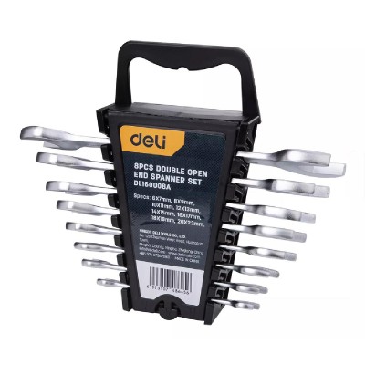 DELI σετ γερμανικά κλειδιά DL160008A, 6x7-20x22mm, 8τμχ DELI σετ γερμανικά κλειδιά DL160008A, 6x7-20x22mm, 8τμχ