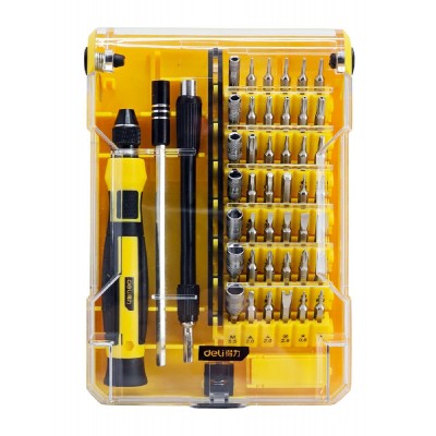 DELI σετ κατσαβίδι ακριβείας DL3545 με 42 μύτες, με θήκη, 45τμχ DELI σετ κατσαβίδι ακριβείας DL3545 με 42 μύτες, με θήκη, 45τμχ