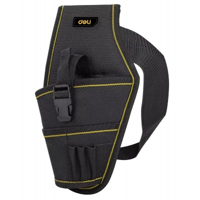 DELI εργαλειοθήκη μέσης DL430004 για δράπανο, 26x15cm, μαύρη DELI εργαλειοθήκη μέσης DL430004 για δράπανο, 26x15cm, μαύρη