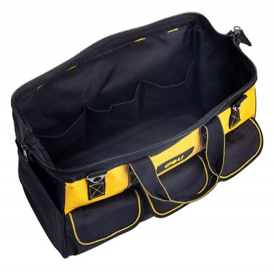 DELI τσάντα εργαλείων ώμου DL430118, 43 x 20 x 29cm, μαύρη DELI τσάντα εργαλείων ώμου DL430118, 43 x 20 x 29cm, μαύρη