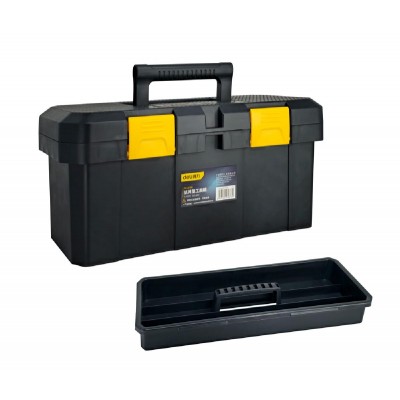 DELI εργαλειοθήκη DL432918, πλαστική, 42.5x23x19.5cm, μαύρη DELI εργαλειοθήκη DL432918, πλαστική, 42.5x23x19.5cm, μαύρη
