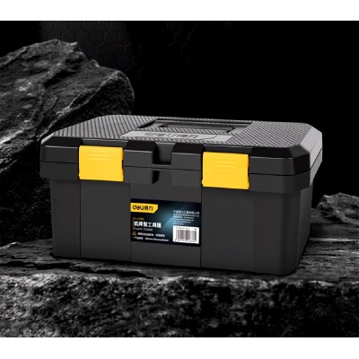 DELI εργαλειοθήκη DL432918, πλαστική, 42.5x23x19.5cm, μαύρη DELI εργαλειοθήκη DL432918, πλαστική, 42.5x23x19.5cm, μαύρη