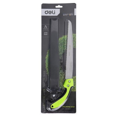 DELI πριόνι ξύλου DL580927 με εργονομική λαβή, 270mm, πράσινο DELI πριόνι ξύλου DL580927 με εργονομική λαβή, 270mm, πράσινο