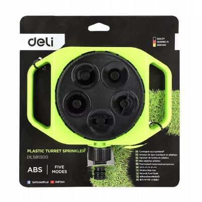 DELI ποτιστικό εδάφους DL581300, επιφάνειας, 5 ρυθμίσεων, 3/4" DELI ποτιστικό εδάφους DL581300, επιφάνειας, 5 ρυθμίσεων, 3/4"