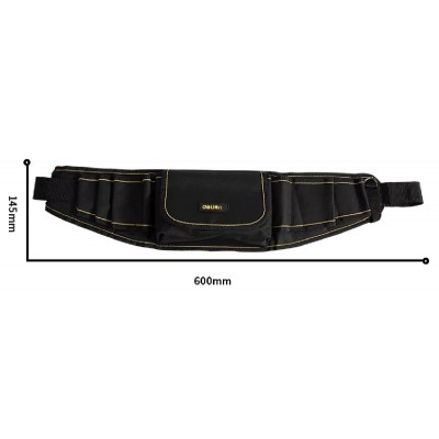 DELI εργαλειοθήκη μέσης DL5864, υφασμάτινη, 60x14.5x5cm, μαύρη DELI εργαλειοθήκη μέσης DL5864, υφασμάτινη, 60x14.5x5cm, μαύρη