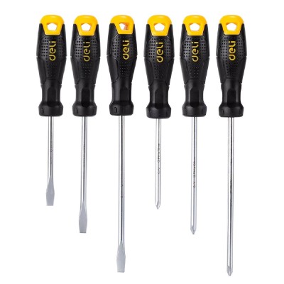 DELI σετ κατσαβίδια DL620006, 3x ίσια & 3x σταυρωτά, μαγνητικά, 6τμχ DELI σετ κατσαβίδια DL620006, 3x ίσια & 3x σταυρωτά, μαγνητικά, 6τμχ