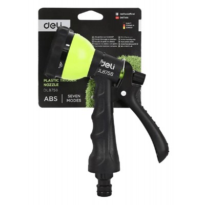 DELI πιστόλι νερού DL8758 με 7 λειτουργίες ψεκασμού, 3/4" DELI πιστόλι νερού DL8758 με 7 λειτουργίες ψεκασμού, 3/4"