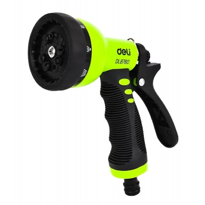 DELI πιστόλι νερού DL8760 με 9 λειτουργίες ψεκασμού, 3/4" DELI πιστόλι νερού DL8760 με 9 λειτουργίες ψεκασμού, 3/4"