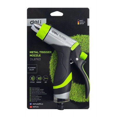 DELI πιστόλι νερού DL8763 με 3 λειτουργίες ψεκασμού, 3/4" DELI πιστόλι νερού DL8763 με 3 λειτουργίες ψεκασμού, 3/4"
