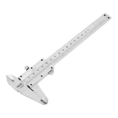 DELI παχύμετρο ακριβείας DL92150 με θήκη μεταφοράς, 150mm, ασημί DELI παχύμετρο ακριβείας DL92150 με θήκη μεταφοράς, 150mm, ασημί