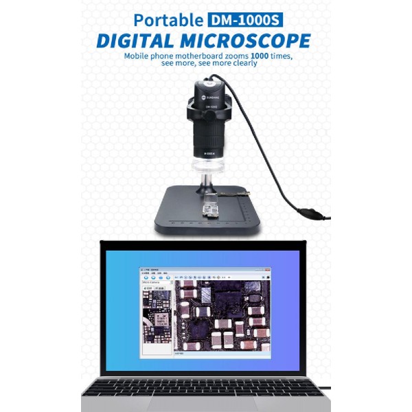 SUNSHINE ψηφιακό μικροσκόπιο DM-1000S, 50x-1000x, USB, LED SUNSHINE ψηφιακό μικροσκόπιο DM-1000S, 50x-1000x, USB, LED