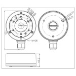 HIKVISION βάση κάμερας DS-1280ZJ-XS, μεταλλική, λευκή HIKVISION βάση κάμερας DS-1280ZJ-XS, μεταλλική, λευκή