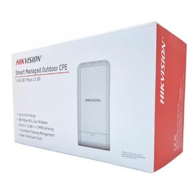HIKVISION outdoor wireless CPE DS-3WF02C-5AC/O, 867Mbps 5GHz, 12dBi HIKVISION outdoor wireless CPE DS-3WF02C-5AC/O, 867Mbps 5GHz, 12dBi
