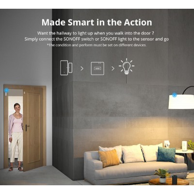 SONOFF alarm sensor πόρτας & παραθύρου DW2-RF, RF 433MHz SONOFF alarm sensor πόρτας & παραθύρου DW2-RF, RF 433MHz