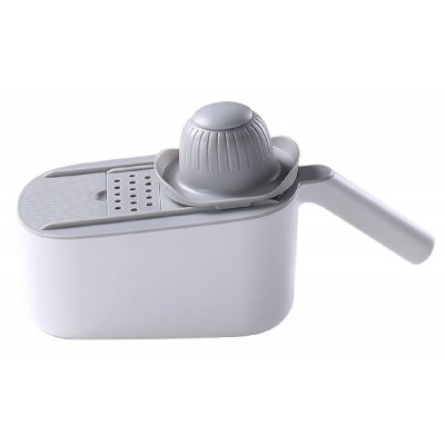 ECOCO πολυκόφτης λαχανικών E1909, 6 εξαρτήματα κοπής, λευκός-γκρι ECOCO πολυκόφτης λαχανικών E1909, 6 εξαρτήματα κοπής, λευκός-γκρι