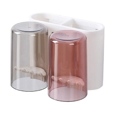 ECOCO βάση οδοντόβουρτσας E1924 με 2 ποτήρια, λευκή ECOCO βάση οδοντόβουρτσας E1924 με 2 ποτήρια, λευκή