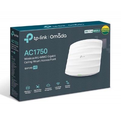 TP-LINK ασύρματο access point EAP265 HD, AC1750 Dual Band, οροφής, V.1.0 TP-LINK ασύρματο access point EAP265 HD, AC1750 Dual Band, οροφής, V.1.0