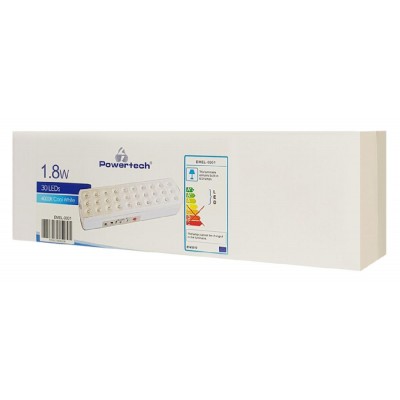 POWERTECH LED φωτιστικό εκτάκτου ανάγκης EMEL-0001, 1800mah, λευκό POWERTECH LED φωτιστικό εκτάκτου ανάγκης EMEL-0001, 1800mah, λευκό