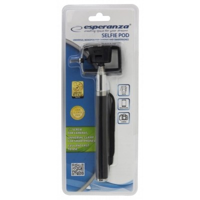 ESPERANZA selfie stick EMM107 για smartphone & action camera, μαύρο ESPERANZA selfie stick EMM107 για smartphone & action camera, μαύρο
