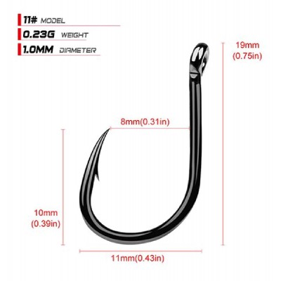 Αγκίστρια ψαρέματος FH080-N12-100JZ, με θήκη, No12, 100τμχ Αγκίστρια ψαρέματος FH080-N12-100JZ, με θήκη, No12, 100τμχ