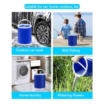 Πτυσσόμενος κουβάς FISH-0051, υφασμάτινος, 13L, Φ24x30cm, μπλε Πτυσσόμενος κουβάς FISH-0051, υφασμάτινος, 13L, Φ24x30cm, μπλε