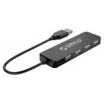 ORICO USB 2.0 Hub FL01, 4x USB, μαύρο