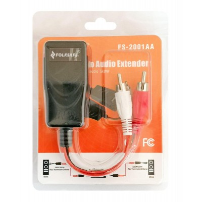 FOLKSAFE audio extender FS-2001AA μέσω καλωδίου RJ45, RCA σε RCA, έως 1000m FOLKSAFE audio extender FS-2001AA μέσω καλωδίου RJ45, RCA σε RCA, έως 1000m