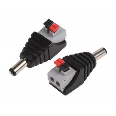 FOLKSAFE βύσμα τροφοδοσίας DC αρσενικό DCMCP, 5.5x2.1mm, push-pin, 5τμχ FOLKSAFE βύσμα τροφοδοσίας DC αρσενικό DCMCP, 5.5x2.1mm, push-pin, 5τμχ