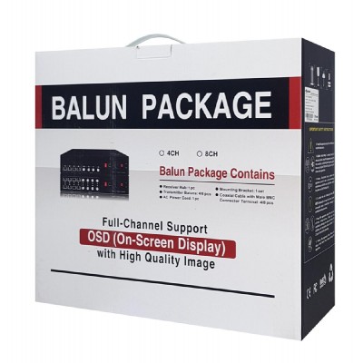 FOLKSAFE video and power receiver hub FS-HD4604VPS12, 4 channel FOLKSAFE video and power receiver hub FS-HD4604VPS12, 4 channel