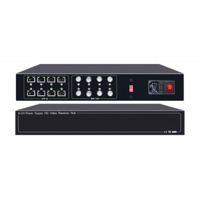FOLKSAFE video and power receiver hub FS-HD4608VPS12, 8 channel FOLKSAFE video and power receiver hub FS-HD4608VPS12, 8 channel