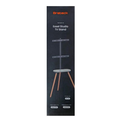 BRATECK βάση δαπέδου FS28-44F-04 για τηλεόραση 43-65" έως 35kg, με ράφι BRATECK βάση δαπέδου FS28-44F-04 για τηλεόραση 43-65" έως 35kg, με ράφι