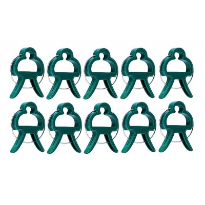 Κλιπ στήριξης φυτών GAR-0002, 6 x 4.5cm, πράσινο, 10τμχ Κλιπ στήριξης φυτών GAR-0002, 6 x 4.5cm, πράσινο, 10τμχ