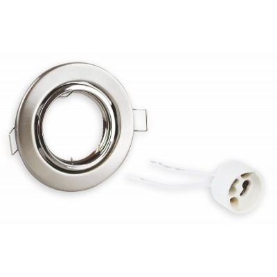 POWERTECH μεταλλικό πλαίσιο spot & ντουί GU10-003, χωνευτό, 81x31.5mm POWERTECH μεταλλικό πλαίσιο spot & ντουί GU10-003, χωνευτό, 81x31.5mm