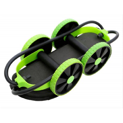 Σύστημα εκγύμνασης με λάστιχα αντίστασης GYM-0004, με ρόδες, πράσινο Σύστημα εκγύμνασης με λάστιχα αντίστασης GYM-0004, με ρόδες, πράσινο