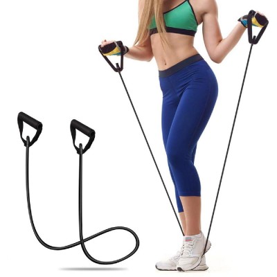 Λάστιχο γυμναστικής με χερούλια GYM-0006, Φ10, 1.2μ, μαύρο Λάστιχο γυμναστικής με χερούλια GYM-0006, Φ10, 1.2μ, μαύρο