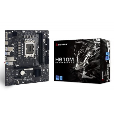 BIOSTAR μητρική H610MH-D5, 2x DDR5, s1700, uATX, GbE LAN, 7CH, Ver. 6.3 BIOSTAR μητρική H610MH-D5, 2x DDR5, s1700, uATX, GbE LAN, 7CH, Ver. 6.3