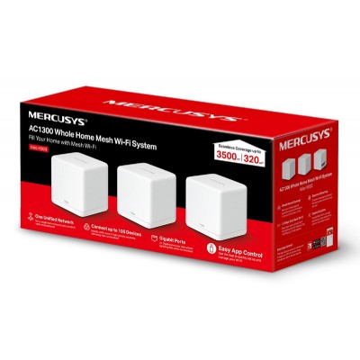 MERCUSYS Mesh Wi-Fi System Halo H30G, 1.3Gbps Dual Band, 3τμχ, Ver. 1.0 MERCUSYS Mesh Wi-Fi System Halo H30G, 1.3Gbps Dual Band, 3τμχ, Ver. 1.0