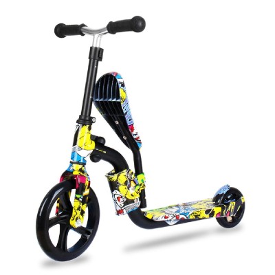 Πατίνι 2 σε 1 HBC-008, πολυμορφικό, φωτιζόμενοι τροχοί, πολύχρωμο Πατίνι 2 σε 1 HBC-008, πολυμορφικό, φωτιζόμενοι τροχοί, πολύχρωμο