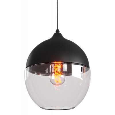 POWERTECH φωτιστικό οροφής HLL-0028, E27, 20x20cm, γυάλινο, μαύρο POWERTECH φωτιστικό οροφής HLL-0028, E27, 20x20cm, γυάλινο, μαύρο