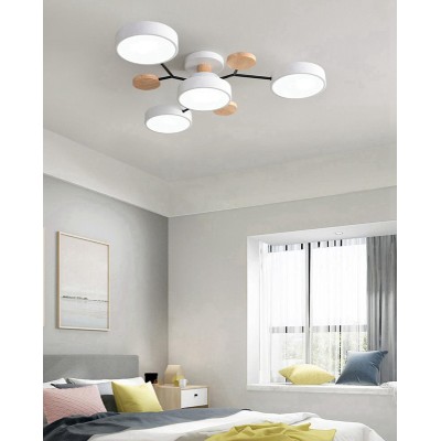 POWERTECH LED φωτιστικό οροφής HLL-0042, 48W, 3800lm, 4x Φ18cm, λευκό POWERTECH LED φωτιστικό οροφής HLL-0042, 48W, 3800lm, 4x Φ18cm, λευκό