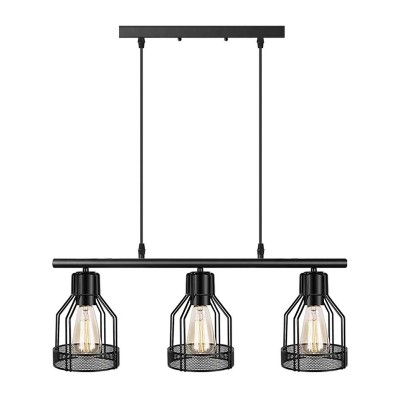 POWERTECH φωτιστικό οροφής HLL-0057, 3x E27, 24x60.5cm, μεταλλικό, μαύρο POWERTECH φωτιστικό οροφής HLL-0057, 3x E27, 24x60.5cm, μεταλλικό, μαύρο