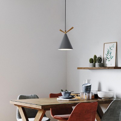 POWERTECH φωτιστικό οροφής HLL-0068, E27, Φ15, μεταλλικό, γκρι POWERTECH φωτιστικό οροφής HLL-0068, E27, Φ15, μεταλλικό, γκρι