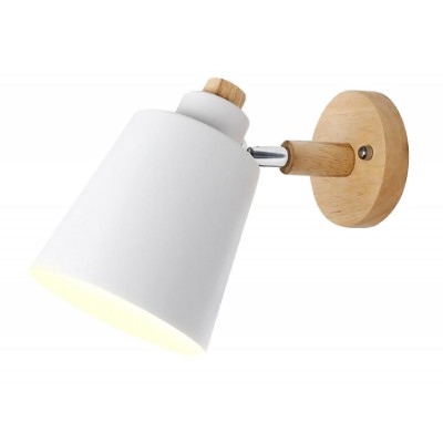 POWERTECH φωτιστικό τοίχου HLL-0075, E27, Φ13, μεταλλικό, λευκό POWERTECH φωτιστικό τοίχου HLL-0075, E27, Φ13, μεταλλικό, λευκό