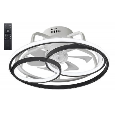 POWERTECH ανεμιστήρας οροφής HLL-0108 με LED φως, 50W, Φ50x21cm, μαύρος POWERTECH ανεμιστήρας οροφής HLL-0108 με LED φως, 50W, Φ50x21cm, μαύρος