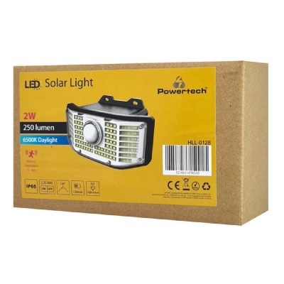POWERTECH LED ηλιακός προβολέας HLL-0128 αισθητήρας κίνησης, 2W, 1200mAh POWERTECH LED ηλιακός προβολέας HLL-0128 αισθητήρας κίνησης, 2W, 1200mAh